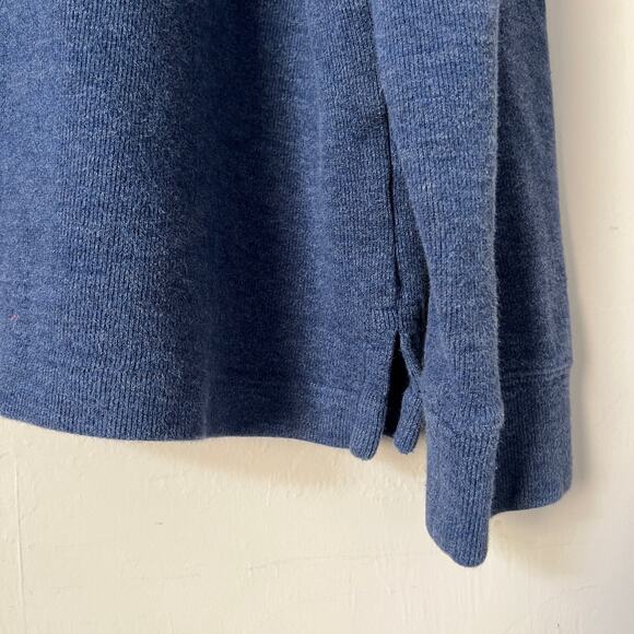 Polo Ralph Lauren 1/4 Zip Up Navy Blue Sweater Pullover Orange Pony Size XL - Picture 4 of 6